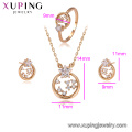 64471 Xuping interior design ideas jewellery shops temperamental 18k gold covering jewelry set for wedding